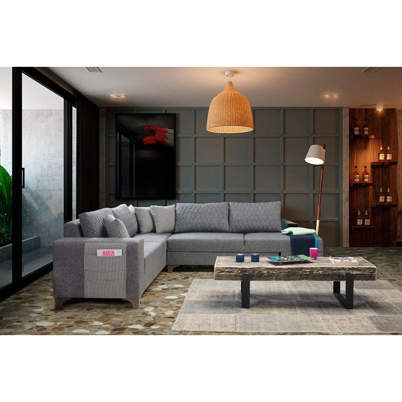 Canapé-lit d'angle, Gris