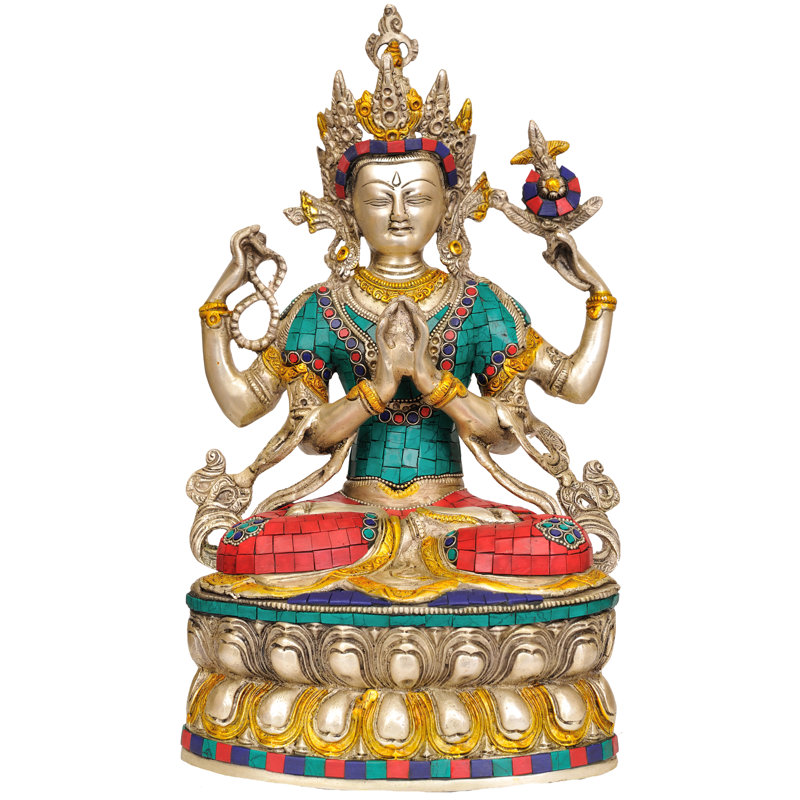 Divinité bouddhiste tibétaine - Chenrezig Shadakshari Lokeshvara