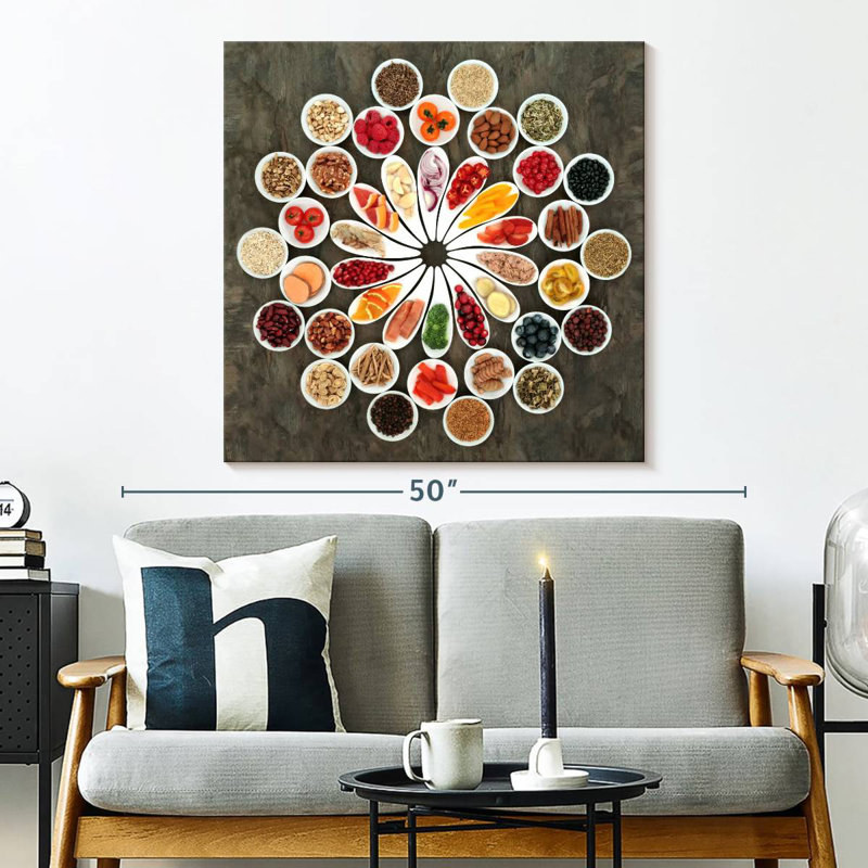 Assorted Spices, 33" H x 33" W