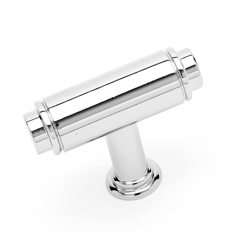 Poignée cylindrique 1 5/8 po, H 1,81 po x l 0,59 po x P 1,44 po, Laiton satiné