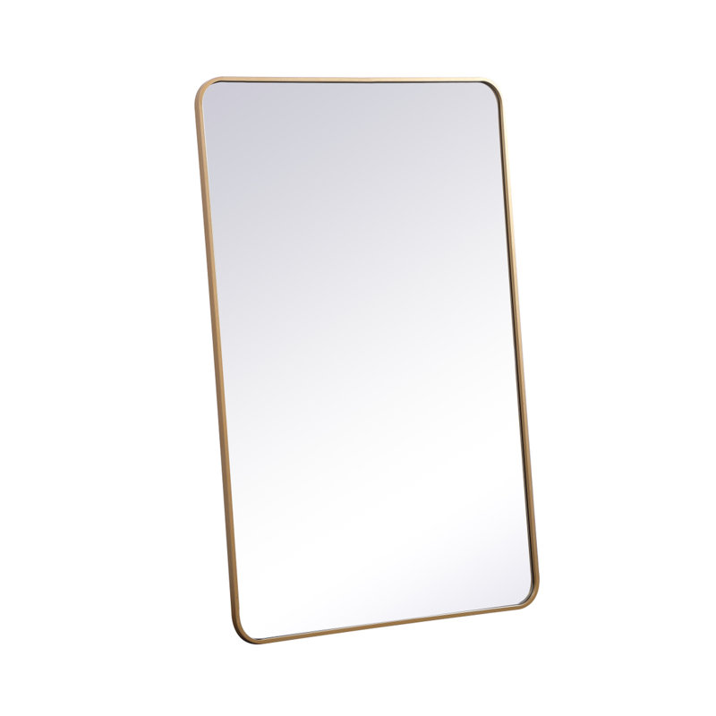 Miroir mural Sabine, 48 po x 30 po, Laiton