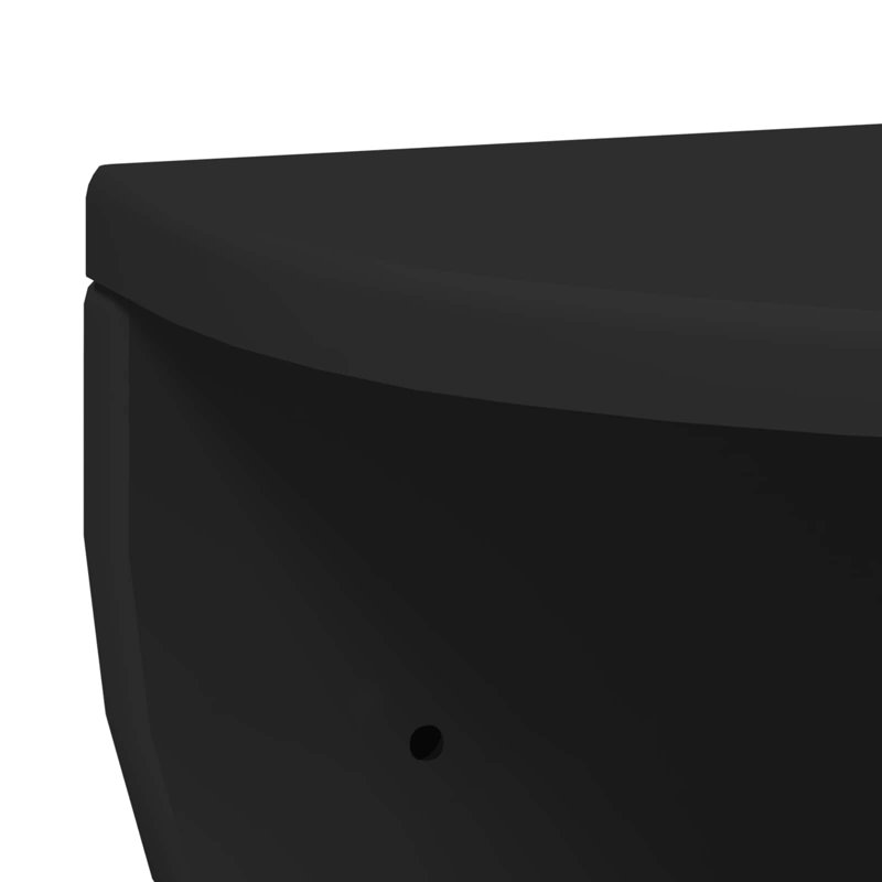 Floating Shelf, Black, 19cm H x 38cm W x 19cm D