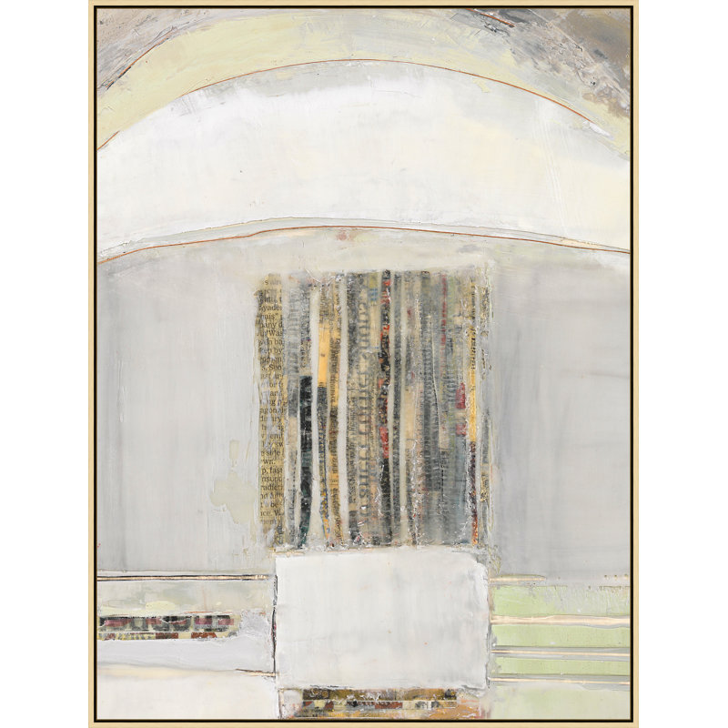 Outside the Garden 2' Framed Print on Canvas