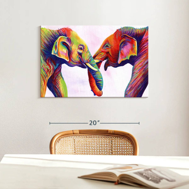 Brampt Elephant Calves, 16" H x 24" W