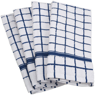 KitchenAid Albany Kitchen Towel, Set of 4 - Cobalt