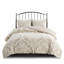 Édredon 3 pièces en chenille de coton, double / grand, lit double / grand taupe Tranquility-124253876