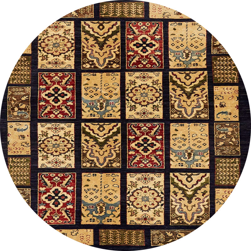 Tapis abstrait moderne 713, Rond 8 pi