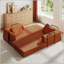 Canapé-lit convertible avec coussin cylindrique-1615557867