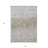 HomeRoots 3' X 5' Taupe Green And Ivory Abstract Washable Indoor Outdoor Area Rug