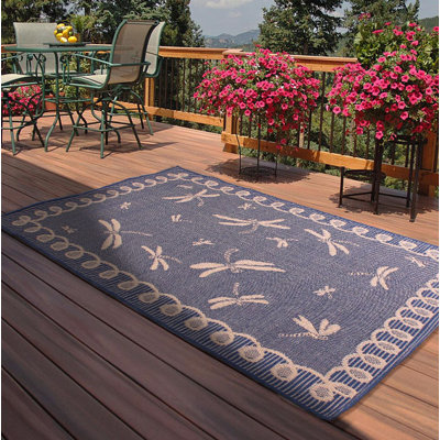 Onondaga Rectangle Hand Woven Indoor / Outdoor Area Rug