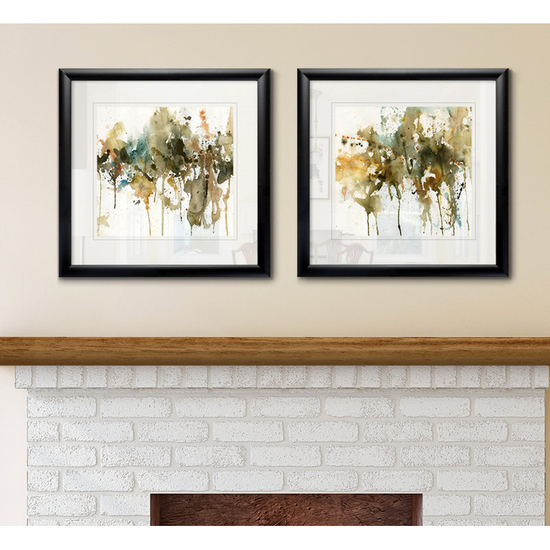 " Allusion II " 2 - Pieces, Black Framed
