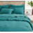Ruffled Edge Microfiber Bed in a Bag Comforter Set-583153517-595734744