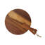 Rustic Serving Denmark 2 piece Acacia Wood Round Cutting Board Set