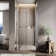 31.5'' - 33'' W x 72'' H Bi-Fold Semi-Frameless Shower Door with Clear Tempered Glass