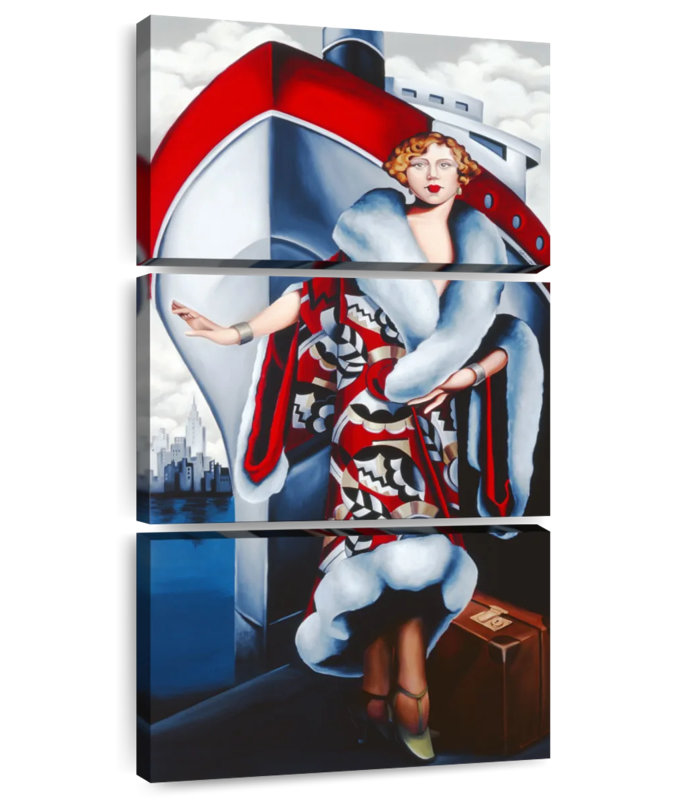 Bon Voyage, 75" H x 36" W