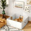Boîte de mise bas pour chiens et chiots Pawhut