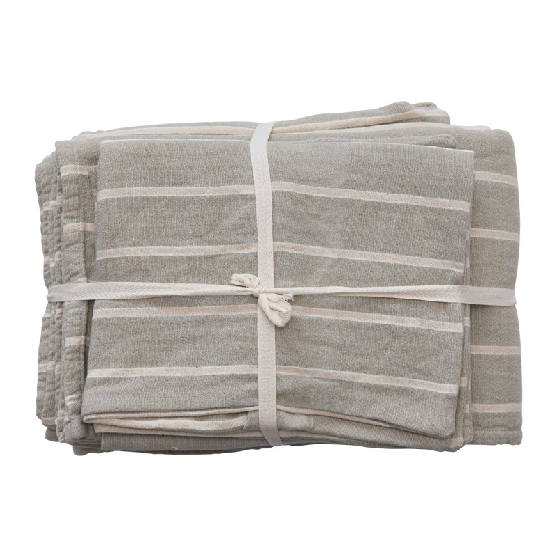 Cotton Double Cloth Queen Bed Cover, Queen Coverlet + 2 Standard Shams