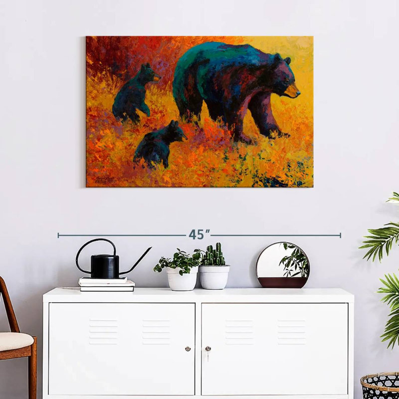 Brampt Double Trouble Black Bear, 24" H x 36" W