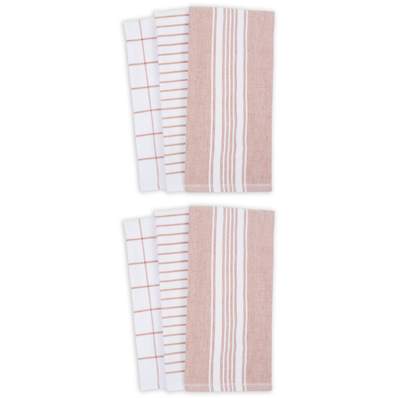 Damali Stripe Kitchen Towel Linen Set, Sierra