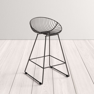 Steel Bar Stool with Steel Frame