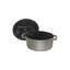Staub Cast Iron 1-qt Pig Cocotte - Graphite Grey