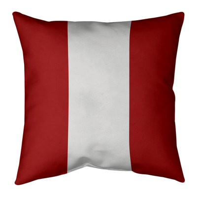 Indiana Striped Outdoor Reversible Throw Pillow