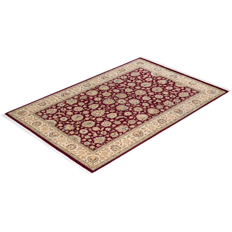 Classic One-of-a-Kind 4' 3" X 6' 3" Hand Knotted Area Rug