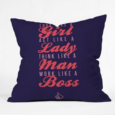 Wesley Bird New Boss Throw Pillow