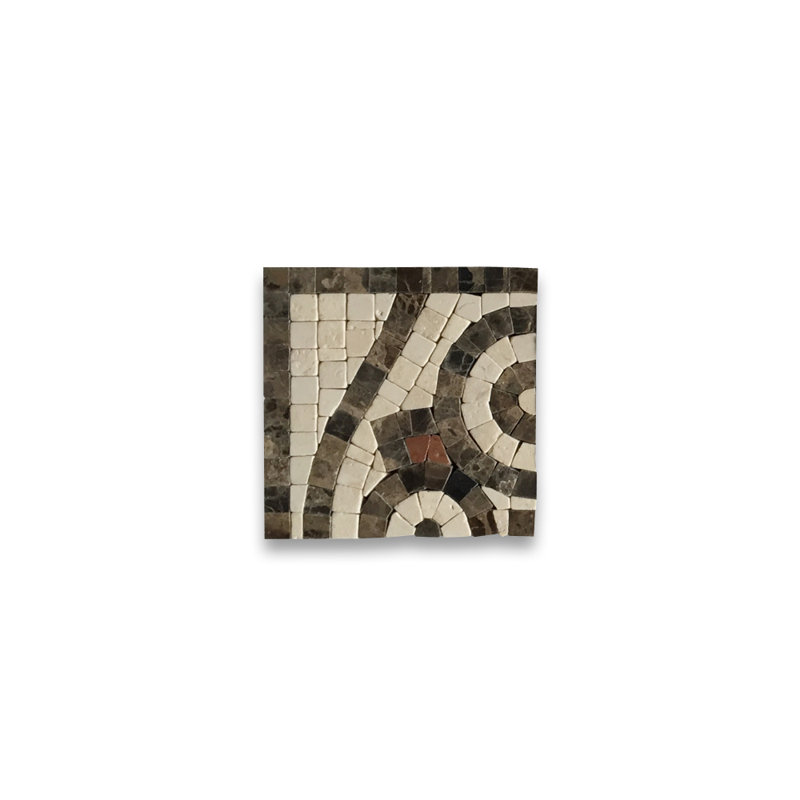 Arrow 4" x 4" Marble Mosaic Wall & Floor Tile