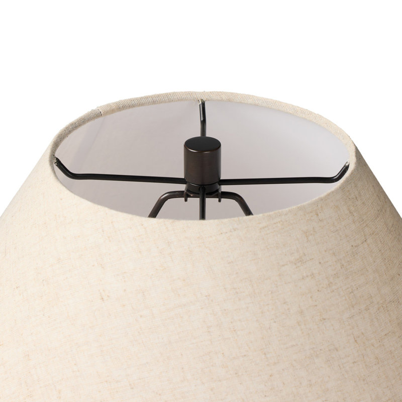 Saylor Table Lamp-Brown Cast Glass