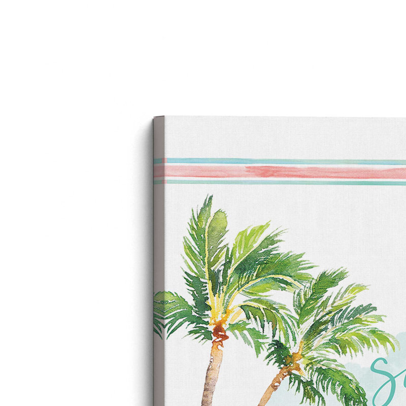 «Sand, Surf and Sun» par Mollie B., reproduction d'art, L 12 po x H 18 po, Ne s’applique pas, Toile tendue