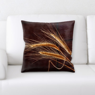 Floral Microsuede Throw Pillow
