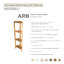 Tablette d'angle avec 4 niveaux 50 "Foundry Select Fidji (128 cm)