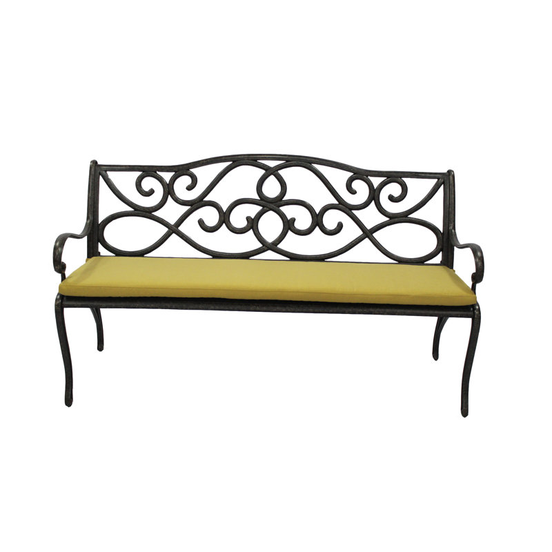 Sunbrella Outdoor 2'' Bench Cushion, Mustard