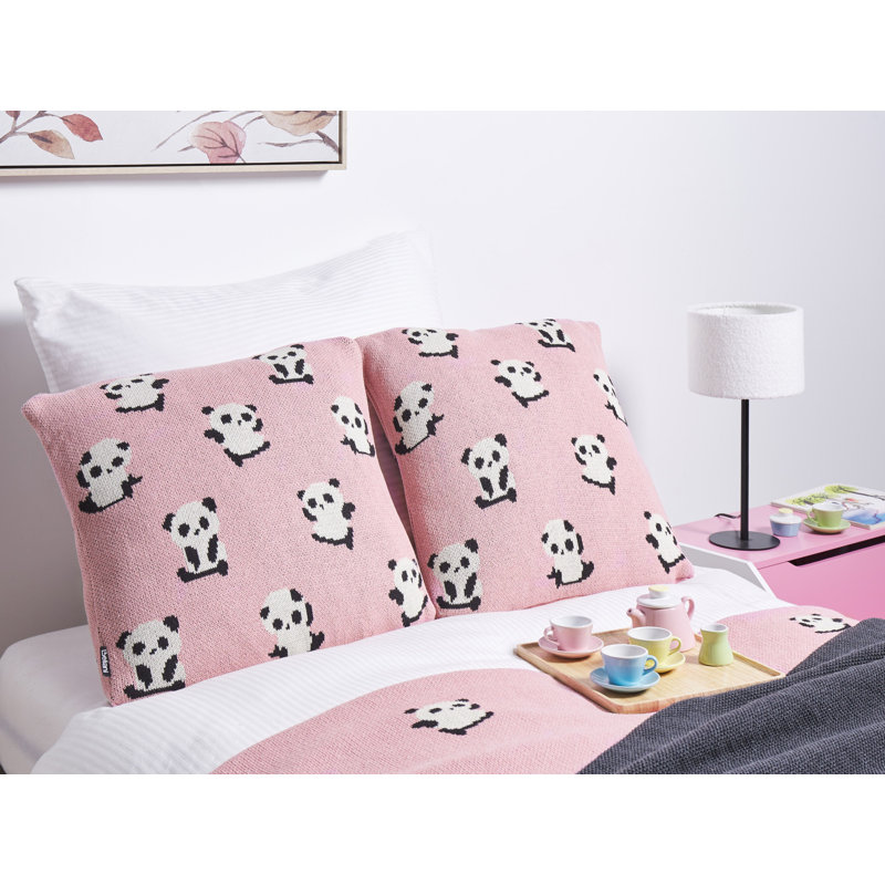 Benefiel Animal Print Square Cushion, Pink