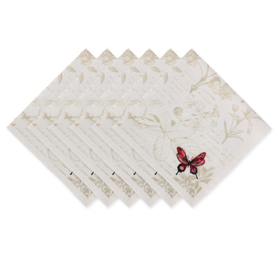Carice Cotton Floral Square Napkin