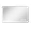 Miroir de salle de bain 24 x 40 pouces à DEL avec lumières avant, fixation murale, - brouillard, miroir argenté cuivré de 5 mm, intensité variable à trois couleurs, fonction de désembuage, changement de maquillage, luminosité réglable