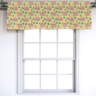 Sateen Ruffled Window Valance