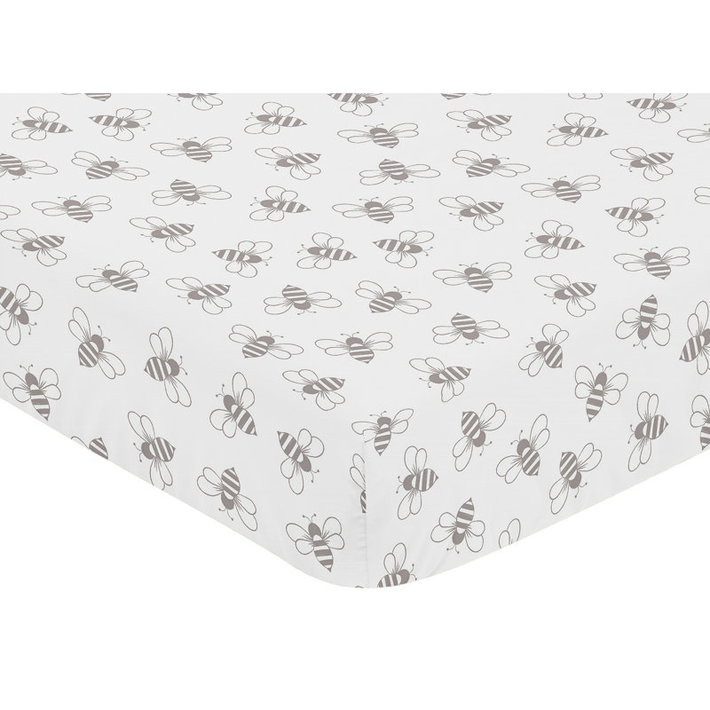 Drap-housse pour lit de bébé Bees