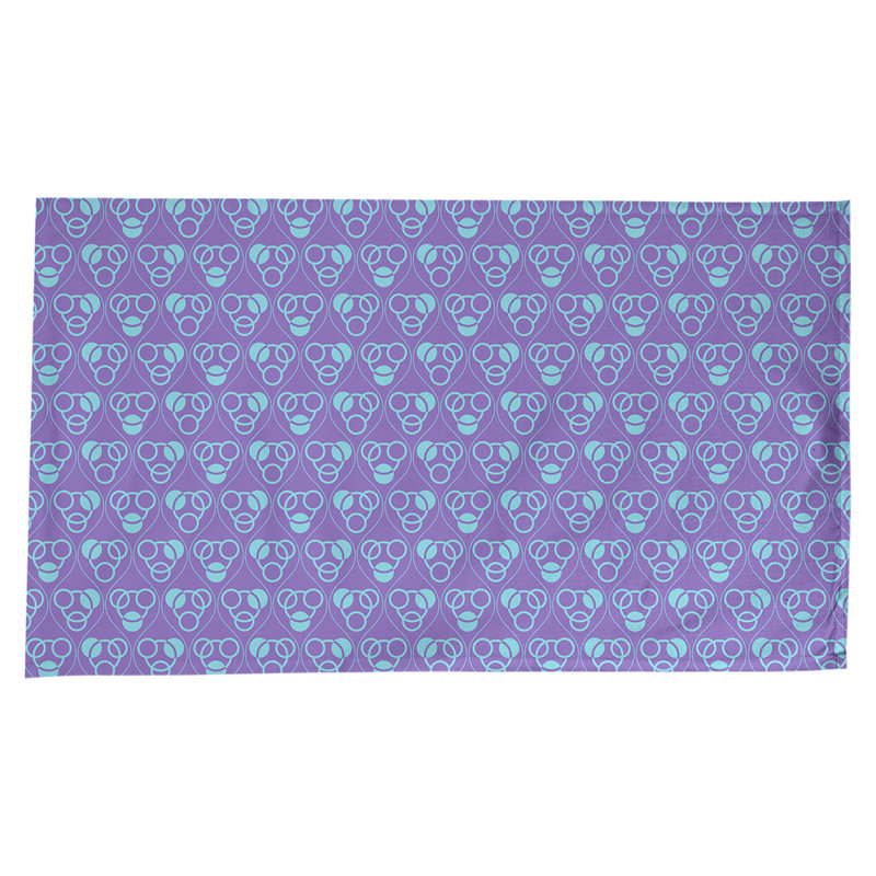 Nappe classiques des cercles et des vagues, Mauve / bleu sarcelle