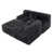 Similifourrure noire est en rupture de stock