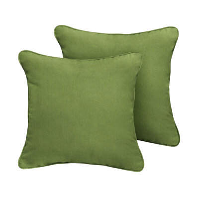 Sunbrella Outdoor Solid Corded Pillow Set of 2