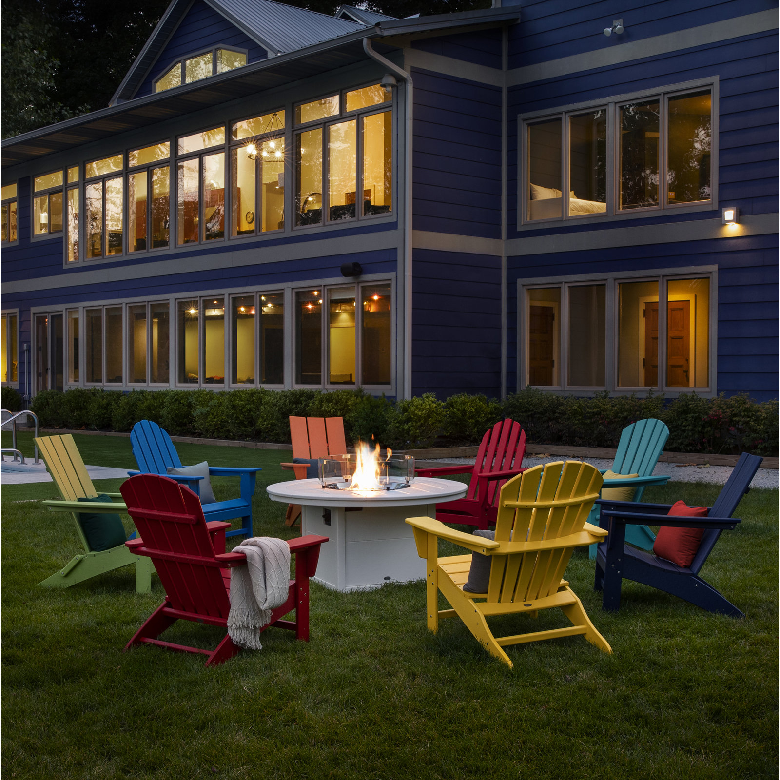 POLYWOOD® Vineyard Adirondack Chair, Yellow