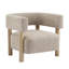 Fauteuil d'appoint rembourré Boucle