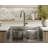 Cantrio KSS-3218-0 32 inch 18-Gauge 304 Stainless Steel Undermount Kitchen Sink