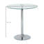 Round Glass Top Metal Base Dining Table