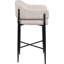 Tabouret de comptoir en tissu Sylas-1433604250