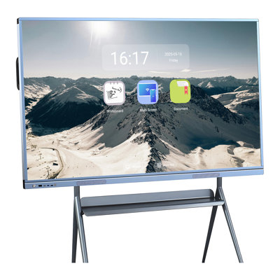 JYXCN 4K Uhd Smart TVs, 75 Inch All In One Digital Electronic Whiteboard and Smartboard Interactive Whiteboard Dual System Multi-Touch for Business, Office and Classroom