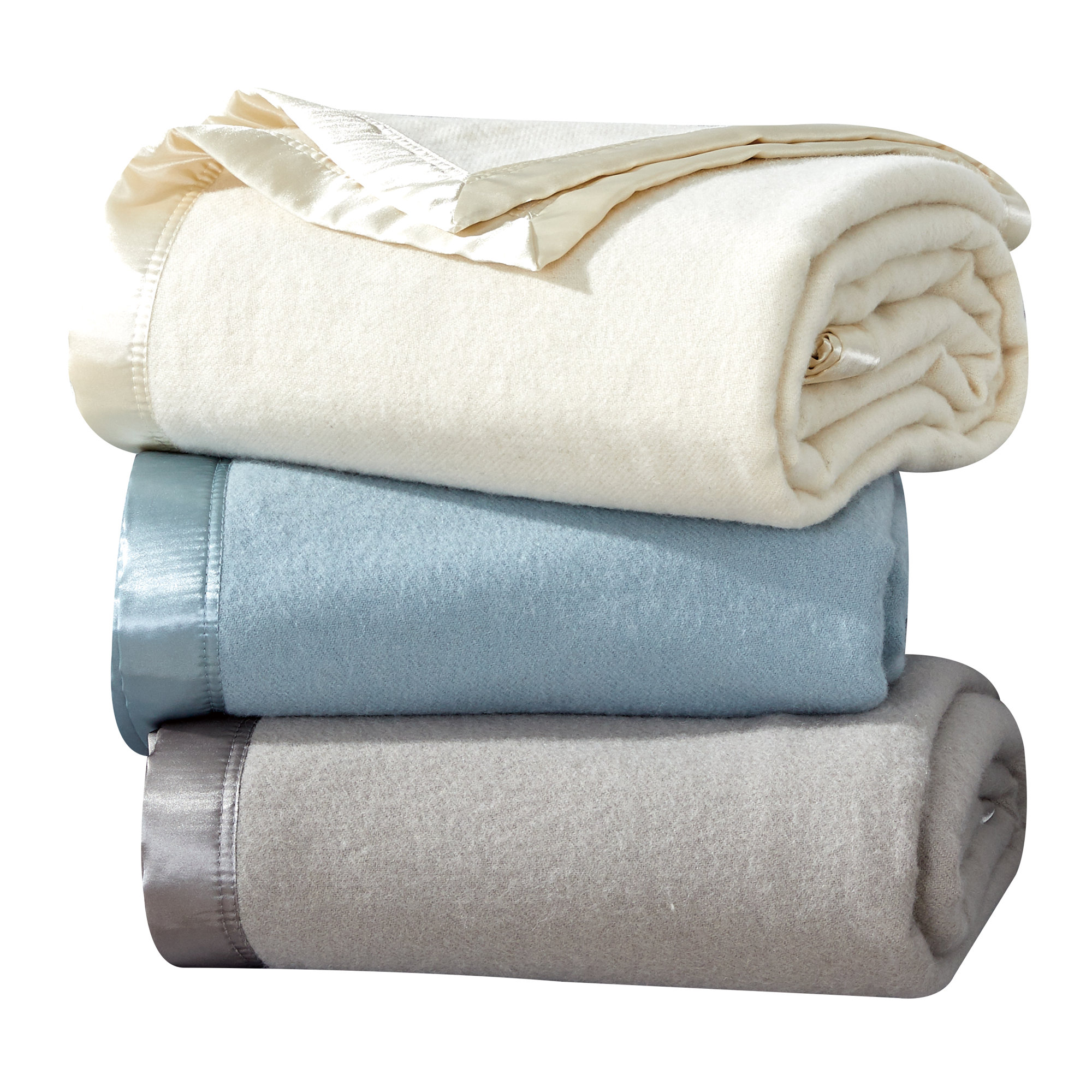 Adli Merino Wool Hand Woven Throw Blanket, King, Blue