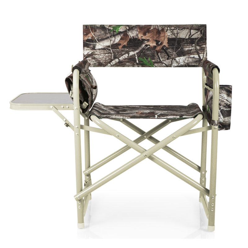 Outdoor Directors Folding Chair with Side Table Schell, Brown/Red